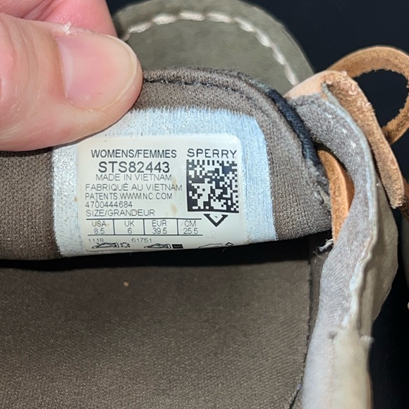 Sperry Topsider Women's Green and Camouflage Boat Shoes - Picture 6 of 7